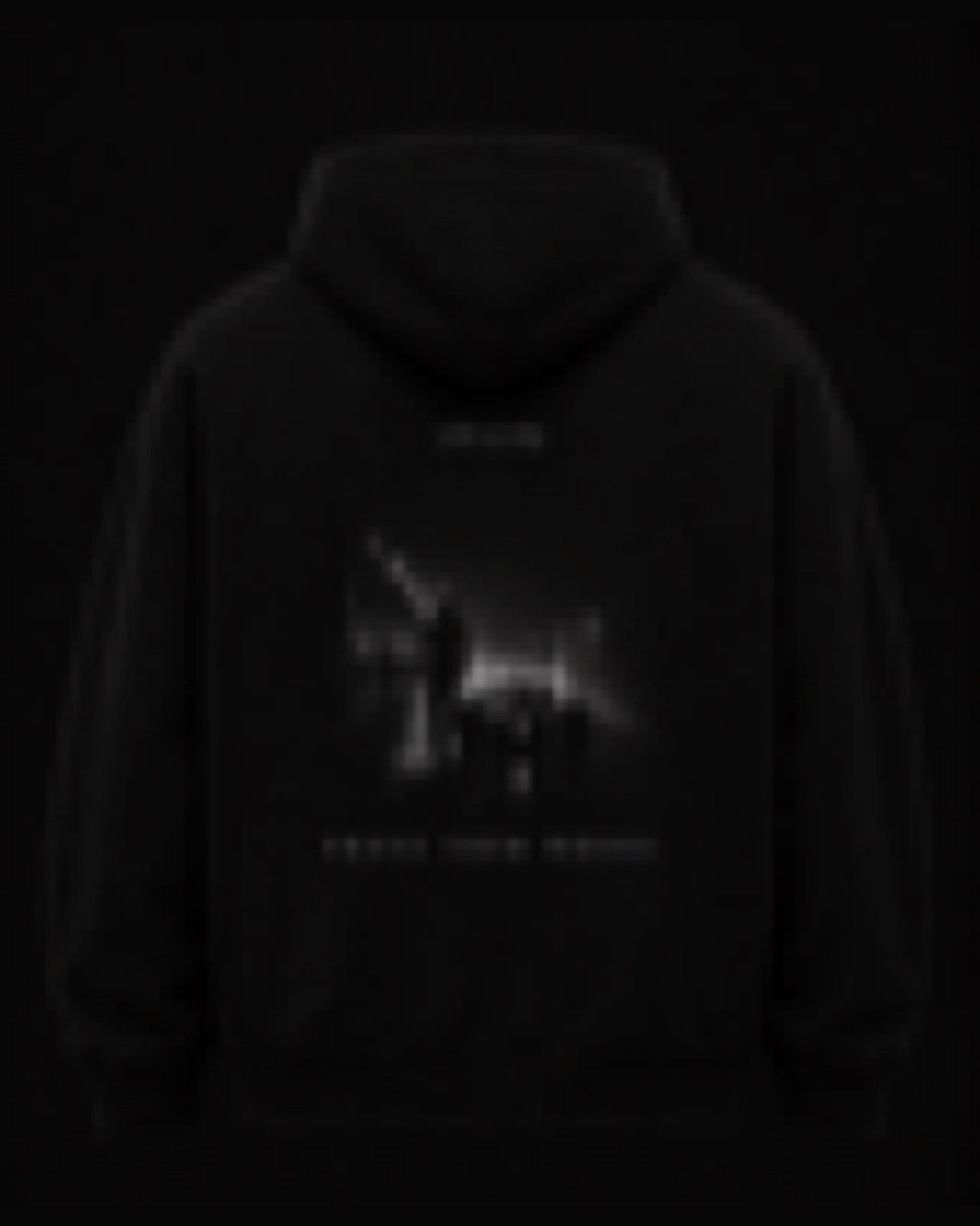 DROP 001 hoodie, back graphic still concealed